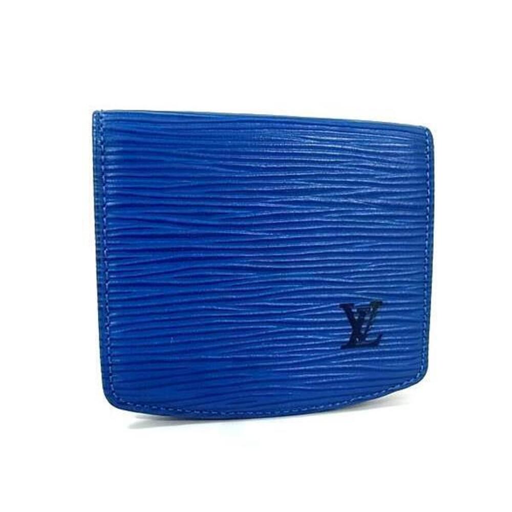 Louis Vuitton Epi Cuvette Spool Wallet Toledo Blue